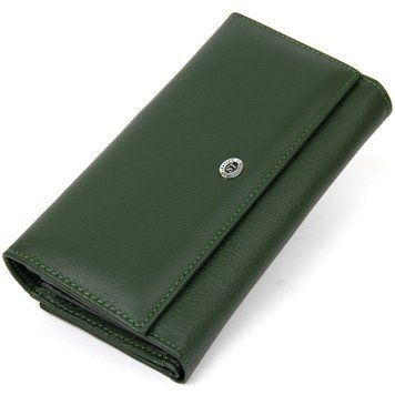 Оригінальний жіночий гаманець ST Leather 19389 Зелений 19389 фото