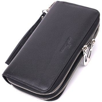 Мужской клатч на два отделения из натуральной кожи ST Leather 22531 Черный 22531 фото