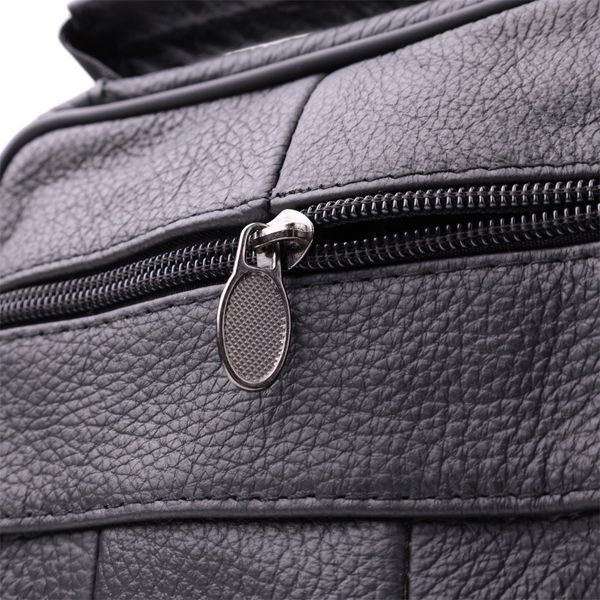Невелика вертикальна сумка для чоловіків з натуральної шкіри Vintage sale_15099 Чорний sale_15099 фото