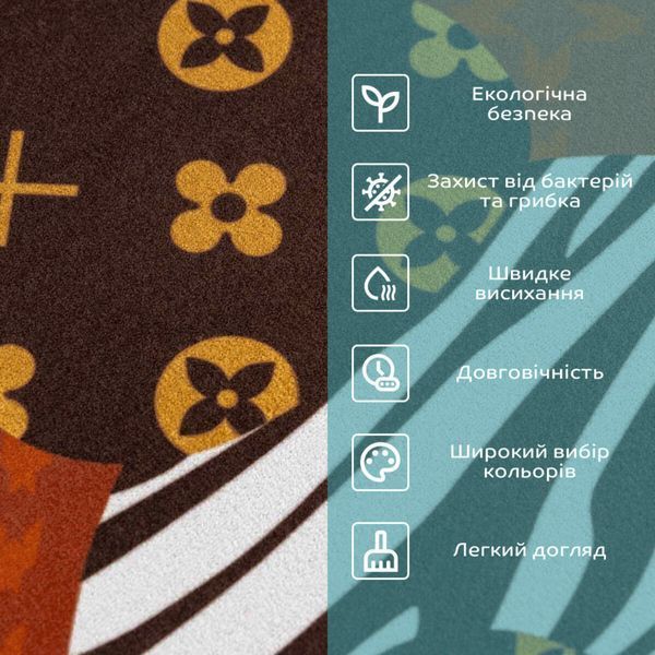 Влагопоглощающий коврик 38х58х3мм "Счастливый" (D) SW-00001565 SW-00001565 фото