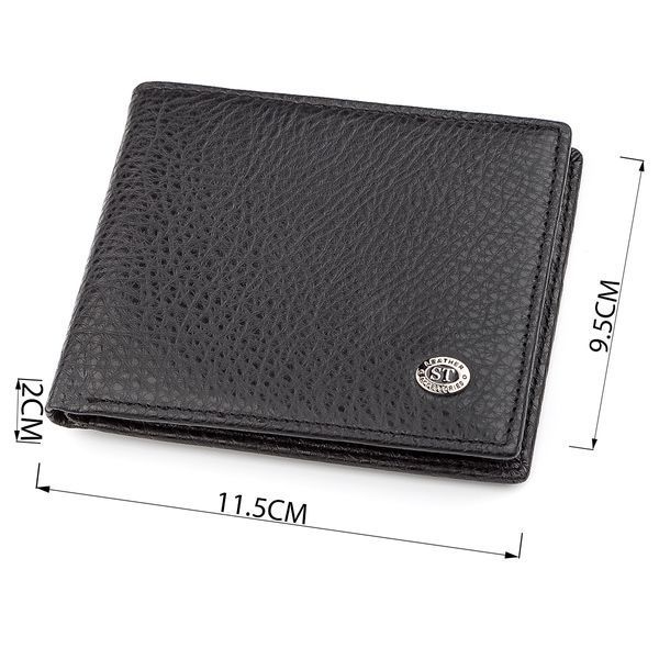 Мужской кошелек ST Leather 18319 (ST160) кожаный Черный 18319 фото