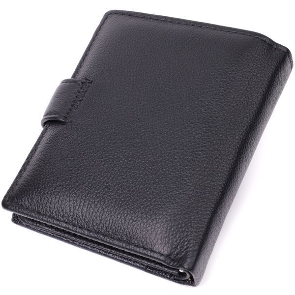 Вертикальный мужской бумажник из натуральной кожи ST Leather 22479 Черный 22479 фото