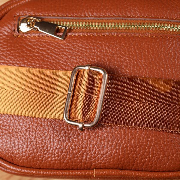 Стеганая сумка для женщин из натуральной кожи Vintage 22899 Рыжий 22899 фото