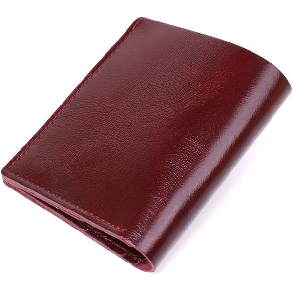 Класичне шкіряне портмоне Shvigel 16505 Бордовий 16505 фото