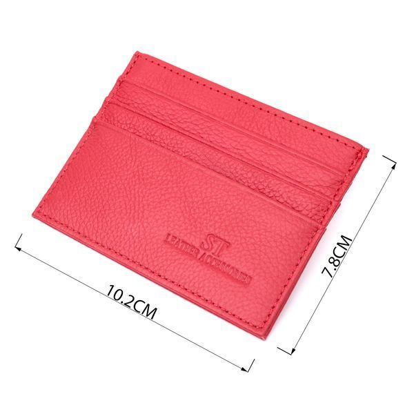 Женский кошелек с геометрическим клапаном из натуральной кожи ST Leather 22545 Красный 22545 фото