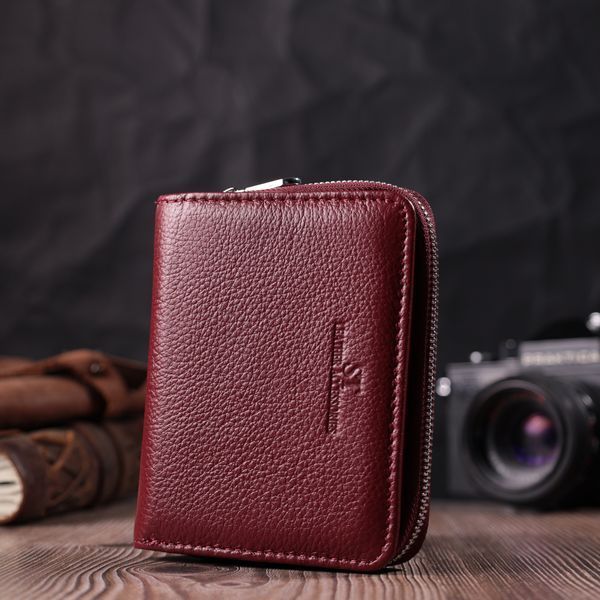 Жіночий гаманець середнього розміру з натуральної шкіри ST Leather 22551 Бордовий 22551 фото