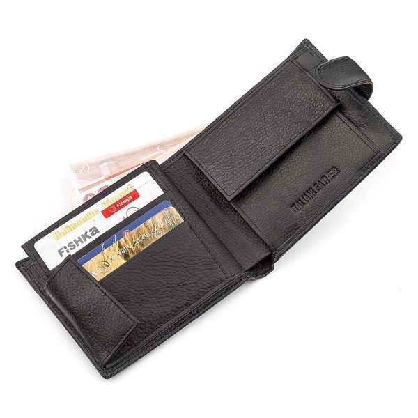 Чоловічий гаманець ST Leather 18339 (ST138) дуже стильний Чорний 18339 фото