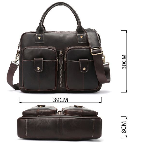 Сумка-портфель мужская из кожи Vintage 20004 Коричневая 20004 фото