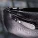 Удобная сумка бананка для мужчин из зернистой натуральной кожи Shvigel 23136 Черный 23136 фото 10