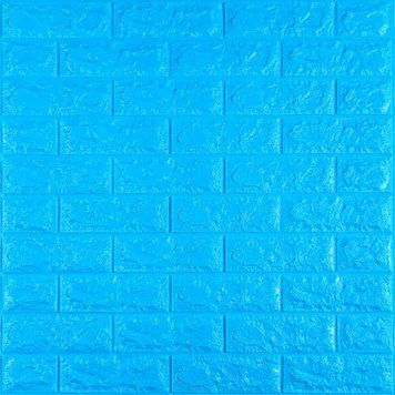 3D панель самоклеюча 700х770х7мм цегла Синій (003-7) SW-00000060 SW-00000060 фото