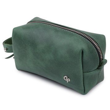 Кожаная косметичка унисекс GRANDE PELLE 11571 Зеленый 11571 фото