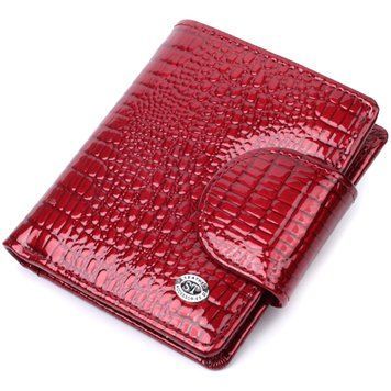 Лакований гаманець для жінок середнього розміру ST Leather 22685 Червоний 22685 фото