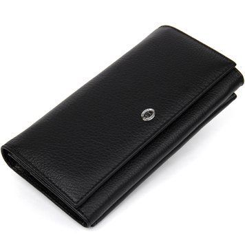 Добротный женский кошелек ST Leather&nbsp;19375 Черный 19375 фото