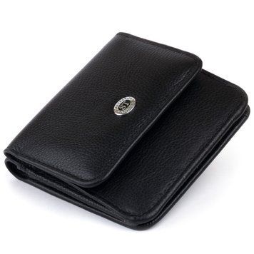 Маленький кошелек на кнопке женский ST Leather 19232 Черный 19232 фото