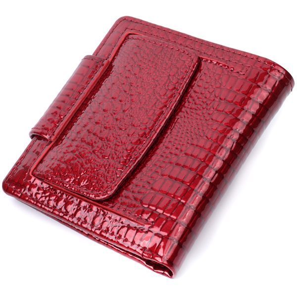Лакований гаманець для жінок середнього розміру ST Leather 22685 Червоний 22685 фото