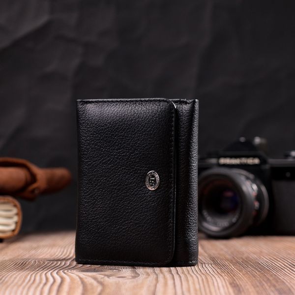 Жіночий горизонтальний гаманець з натуральної шкіри ST Leather 19477 Чорний 19477 фото
