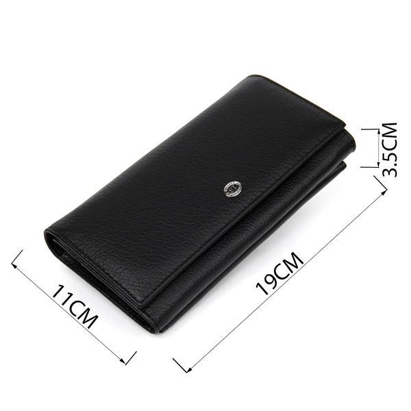 Добротный женский кошелек ST Leather&nbsp;19375 Черный 19375 фото
