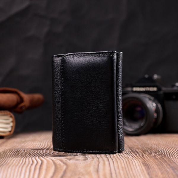 Жіночий горизонтальний гаманець з натуральної шкіри ST Leather 19477 Чорний 19477 фото