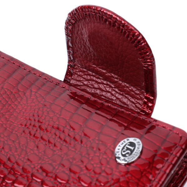 Лакований гаманець для жінок середнього розміру ST Leather 22685 Червоний 22685 фото