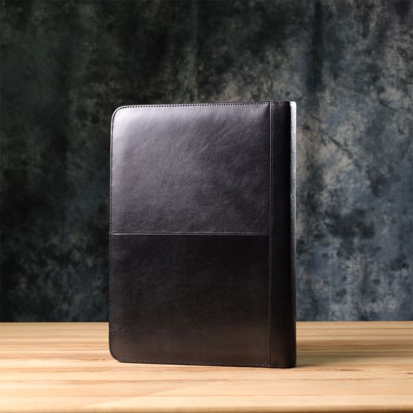 Оригинальная папка с блокнотом из гладкой натуральной кожи Tony Perotti 20850_1 (1278L nero) Черный 20850_1 фото