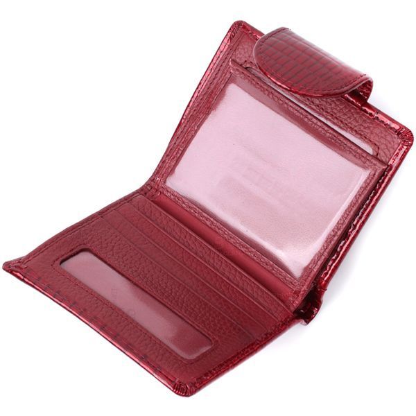 Лакований гаманець для жінок середнього розміру ST Leather 22685 Червоний 22685 фото