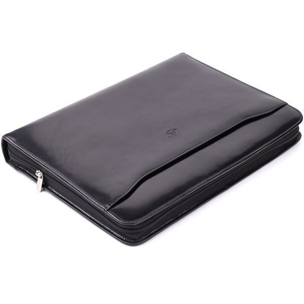Оригинальная папка с блокнотом из гладкой натуральной кожи Tony Perotti 20850_1 (1278L nero) Черный 20850_1 фото