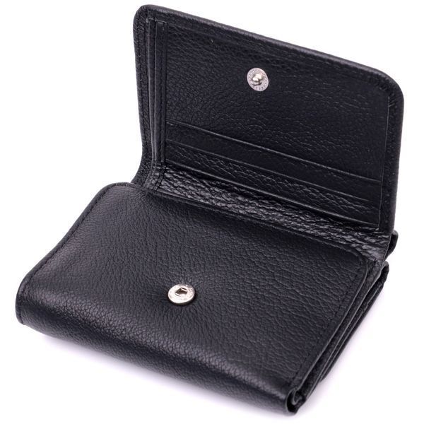 Жіночий горизонтальний гаманець з натуральної шкіри ST Leather 19477 Чорний 19477 фото