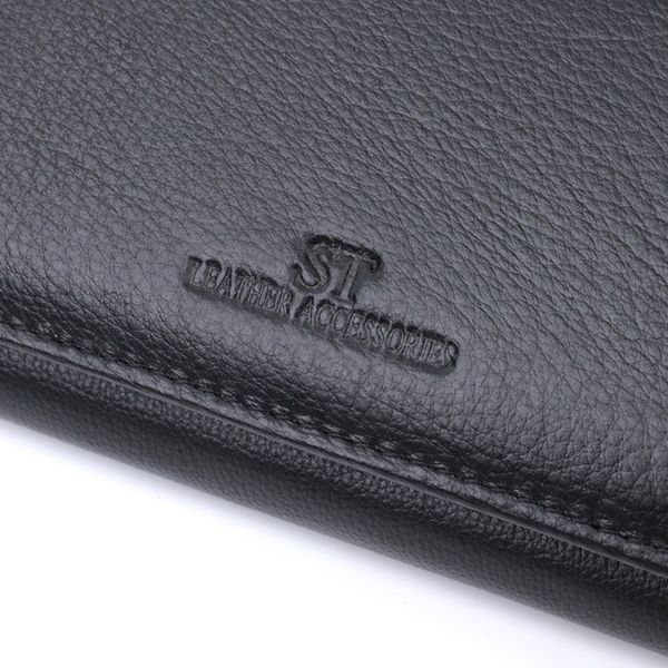 Класичний жіночий гаманець з натуральної шкіри ST Leather 22676 Чорний 22676 фото