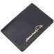 Стильна обкладинка на паспорт у вінтажній шкірі Серце GRANDE PELLE 16723 Чорна 16723 фото 1