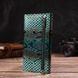 Лакированный кошелек для женщин из натуральной фактурной кожи с тиснением под рептилию CANPELLINI 21824 Зеленый 21824 фото 7