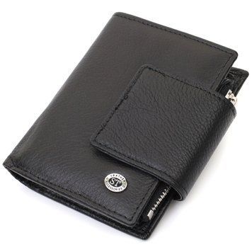 Вертикальний гаманець для жінок із натуральної шкіри ST Leather 22703 Чорний 22703 фото