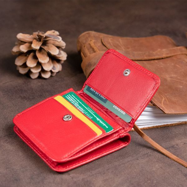 Маленький кошелек на кнопке женский ST Leather 19239 Красный 19239 фото