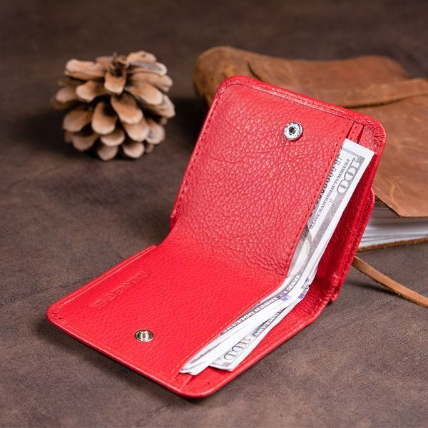 Маленький кошелек на кнопке женский ST Leather 19239 Красный 19239 фото