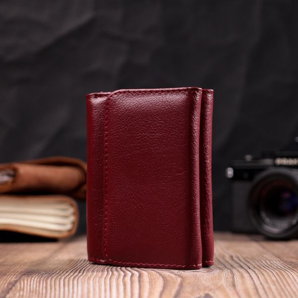 Женский кошелек горизонтального типа из натуральной кожи ST Leather 19479 Бордовый 19479 фото