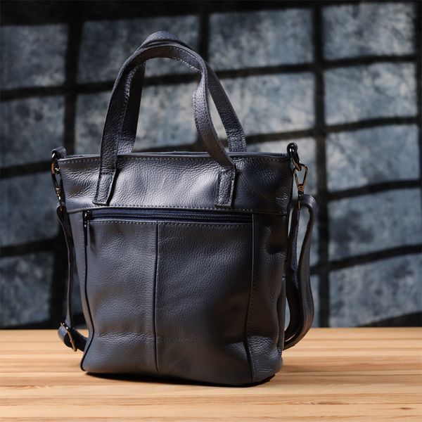 Красива сумка жіноча з натуральної шкіри Vintage 22995 Синій 22995 фото
