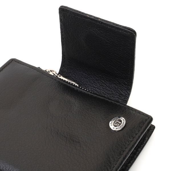 Вертикальний гаманець для жінок із натуральної шкіри ST Leather 22703 Чорний 22703 фото