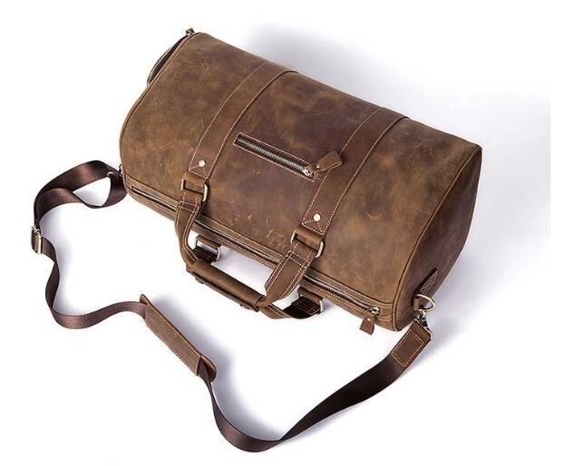 Сумка дорожная мужская кожаная Vintage 14893 Коричневая 14893 фото
