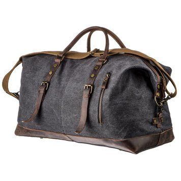 Дорожня сумка canvas Vintage 20130 Чорна 20130 фото