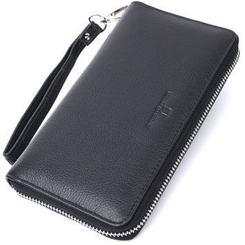 Красивий клатч унісекс на одне відділення з натуральної шкіри ST Leather 22697 Чорний 22697 фото