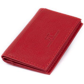 Візитниця-книжка ST Leather 19214 Червона 19214 фото