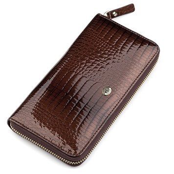 Гаманець жіночий ST Leather 18398 (S4001A) з ременем на зап'ястя Коричневий 18398 фото
