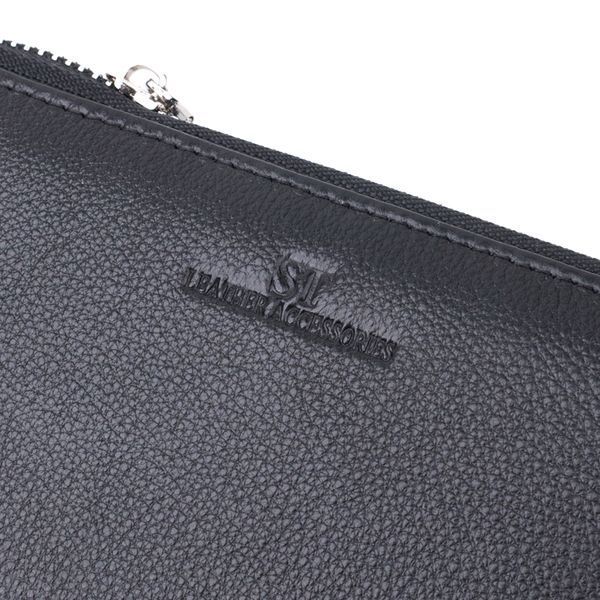 Красивий клатч унісекс на одне відділення з натуральної шкіри ST Leather 22697 Чорний 22697 фото