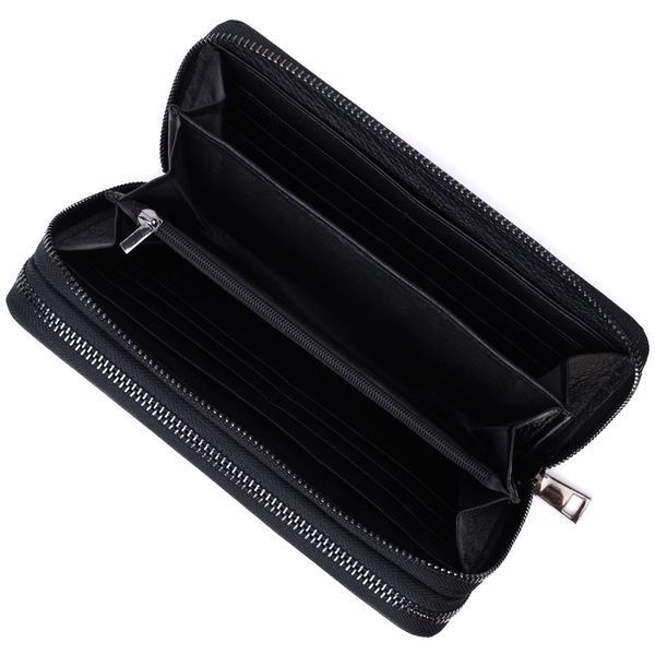 Чоловічий шкіряний клатч для карток купюр та документів ST Leather 22684 Чорний 22684 фото