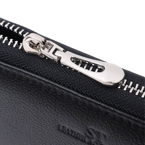Красивий клатч унісекс на одне відділення з натуральної шкіри ST Leather 22697 Чорний 22697 фото