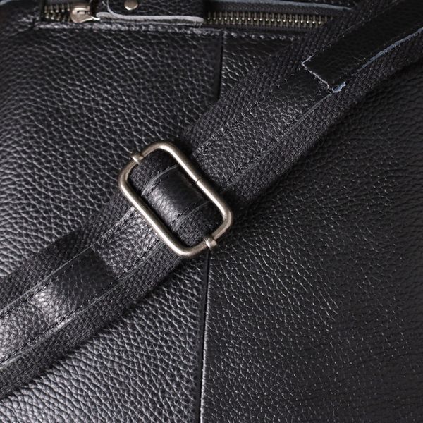Деловая мужская сумка с ручкой для переноса в руке из натуральной кожи Vintage 23034 Черный 23034 фото