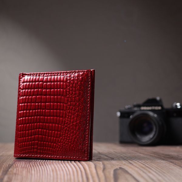 Фактурний жіночий гаманець із натуральної шкіри ST Leather 22705 Червоний 22705 фото