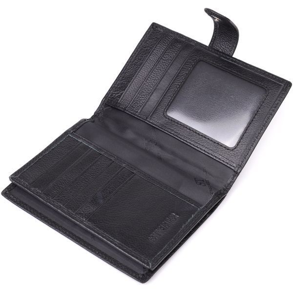 Містка обкладинка на документи унісекс з натуральної шкіри ST Leather 23116 Чорний 23116 фото