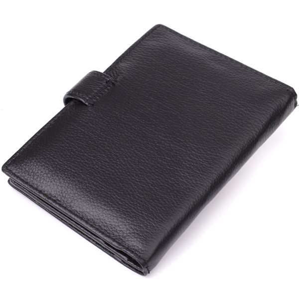 Містка обкладинка на документи унісекс з натуральної шкіри ST Leather 23116 Чорний 23116 фото