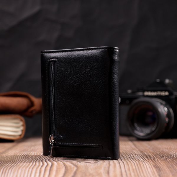 Жіночий гаманець з монетницею з натуральної шкіри ST Leather 19494 Чорний 19494 фото