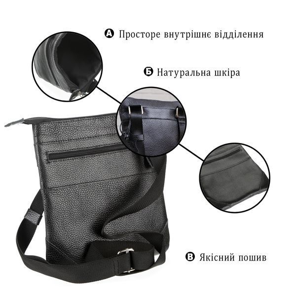 Сумка SHVIGEL 11025 кожаная Черная 11025 фото